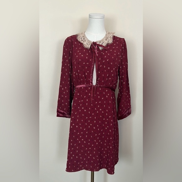 FREE PEOPLE Delfina Mini Dress Size medium - Picture 8 of 15